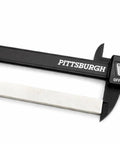 Digital caliper measuring a soapstone from Welding Soapstone Refills 36 Pack For Metal Marking, Five Inches By One Half By Three Sixteenths Stones.