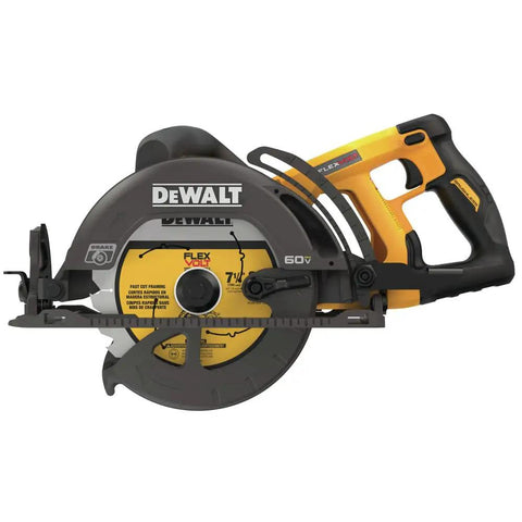 60V Max Cordless Circular Saw For Framing 7 1 Quarter Inch Left Blade Tool Only With Electronic Brake Quick Stop and Beast Mode Power