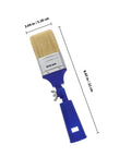 2 Inch Adjustable Angled Paint Brush with blue handle, flexible head visible, suitable for fine detail and corners, synthetic bristles