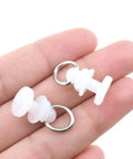 Heavy Duty Ceiling Curtain Track Carriers With Smooth Glide Rollers 11mm Diameter Drape Pulleys Brackets For L Shape And U Shape Tracks Plastic White 50 Pack Ideal For Room Dividers And Drapery Systems. white plastic 11mm curtain track carriers with metal rings held in hand