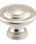 Bi-Fold Door Knobs, Diecast Satin Nickel Plated, Large Diameter 1-11/16 Inch Outside, Easy Grip Replacement for Hollow Doors
