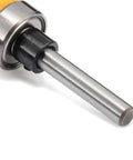 One Quarter Inch Shank Flush Trim Router Bit With Bearing For Hinge Mortising, Three Quarters Inch Cutting Diameter, Steel Body