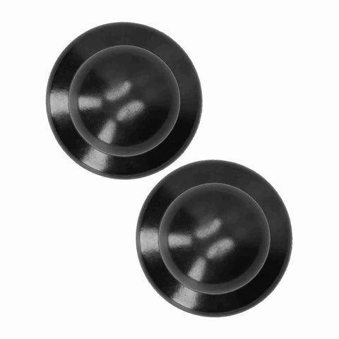 Upgrade Your Kitchen Crew With This Badass Pot Lid Handle Kit Featuring High Quality Phenolic Plastic Knobs For Sturdy Universal Cooking Pots With Simple Setup And Tough Grippy Handles For Any Chef On The Block. Two black phenolic plastic pot lid knobs