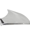Top Tier Chrome Left Driver Side Mirror Lower Cover For Tesla Model S 2014 To 2021 smooth chrome ABS replacement part side view.