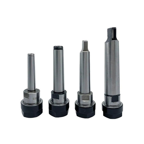 Top Tier Morse Taper Tool Holder Collet Chuck With Straight Rod Handle For Heavy Duty Drilling And Milling ER11 ER16 ER20 ER25 ER32 MT1 MT2 MT3 4 5 showing different sizes of tool holder extensions.