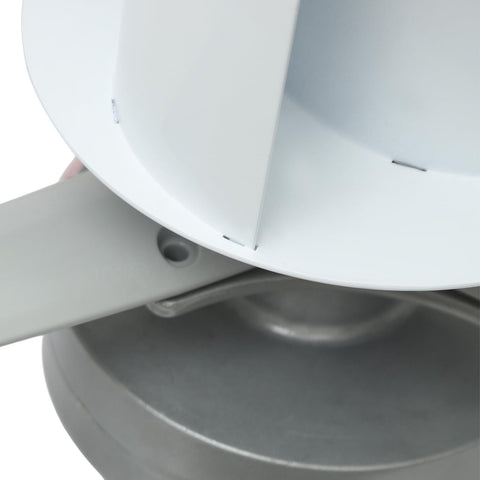 Close-up of 100W Vertical Axis Wind Turbine Kit For Home Power With Controller And 4 Blade Permanent Magnet Generator Built For Hybrid Solar Wind Systems That Delivers Plug And Play Power Quiet Durable Performance White 12V Wind Turbine