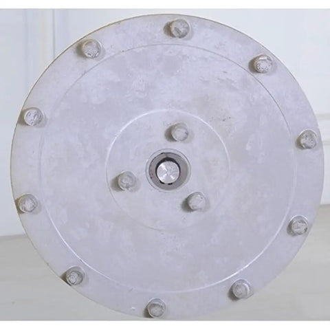 Close-up of 40 Inch Round Glass Lazy Susan Turntable for Tabletop and Kitchen Counter heavy duty rotating tray mechanism