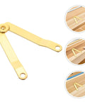 Beefy Heavy Duty Box Lid Support Hinges Gold Tone Iron Folding Hinges 10 Pack With Reliable Mechanism for jewelry cases
