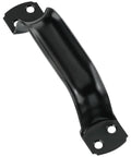 V6 Pull Handle In Black For Metal And Wood Doors 6-3/4 Inch Long With Four Mounting Holes Carriage Bolt Compatible Heavy Duty Steel Door Pull
