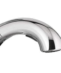 Colony Pro Pull Out Kitchen Faucet with Dope Sprayer and Ceramic Disc Valve in polished chrome, close-up of spout, one hole install