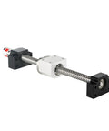 Built Tough Carbon Steel SFU2005 Ball Screw And Motor Spindle Kit For Engraving Machines 1500Mm showing smooth rod and mounts.