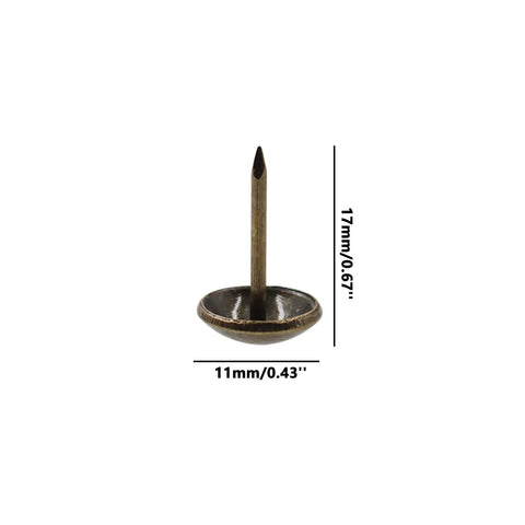 Badass Upholstery Tacks Featuring Long Shank Design Slick Matte Iron Coating Reliable Round Head Thumb Nails For Vintage Furniture Repair And Weekend Workshop Crafts Straight Fire Quality Every Maker Craves