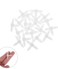 20 Pieces Plastic Reducing Tee Fittings Set, Leakproof No Fuss T Shaped Pipe Connectors, Easy Install, Stable Flow, Ideal For Chemical And Mechanical Industries, Multi Industry Pipe Adapters, white plastic T fittings in hand