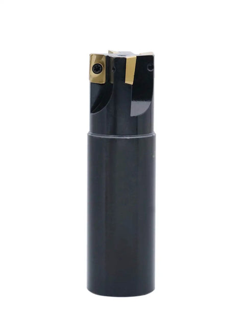 1 Inch 90 Degree Square Shoulder Indexable End Mill With APKT11T3 Carbide Inserts, 4 Flute, Three And One Half Inch OAL, Pro Grade Mill For Steel Stainless And Alloy Milling, Built Tough And Ready To Rip Through Metals
