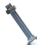 Four-Pack Heavy-Duty M16 Leveling Feet Stainless Steel Adjustable Foot Stands With Galvanized Finish For Stable Leveling On Machinery Tables And Shelving Durable Easy Install Long-Lasting Support, close-up threaded bolt