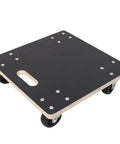 Heavy Duty Furniture Moving Dollies 15 Inch Plywood Roller With Swivel Wheels Up To 1320 Lbs Capacity black surface with handle