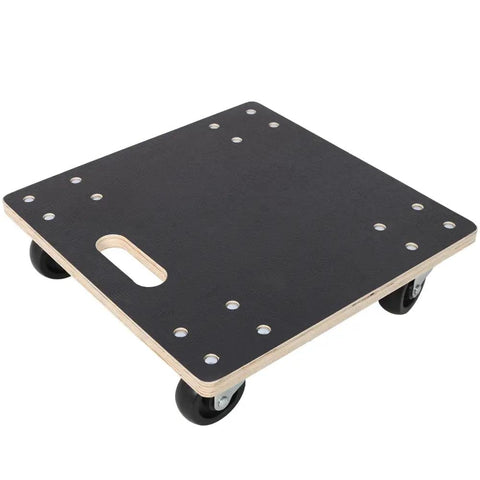 Heavy Duty Furniture Moving Dollies 15 Inch Plywood Roller With Swivel Wheels Up To 1320 Lbs Capacity black surface with handle