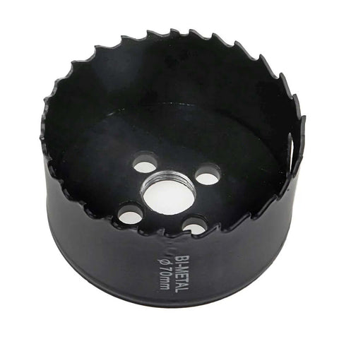 Rannb 70mm black bimetal hole saw with triangle shank