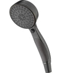 ActivTouch Nine Setting Hand Shower in Venetian Bronze With Pause Feature, shown in close-up of spray face and handle.