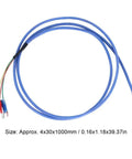 PT100 Temperature Sensor Probe RTD 4x30mm Waterproof Rugged Built To Last Industrial Grade With Silver Plated PTFE Wire 1m Cable