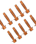KTM 10 Pack Anodized Aluminum Self Tapping Screws Direct Replacement For KTM 125 150 200 250 EXC XC SXF EXCF XCF 1997 2020 Orange Finish