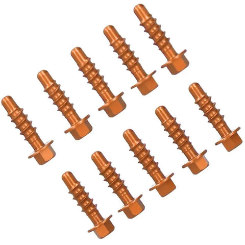 KTM 10 Pack Anodized Aluminum Self Tapping Screws Direct Replacement For KTM 125 150 200 250 EXC XC SXF EXCF XCF 1997 2020 Orange Finish