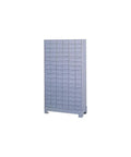 Tough As Nails Cold Rolled Steel Parts Cabinet Featuring Ninety Six Secure Drawers With Smooth Glide Runners Plus Reinforced Base Crafted For Boss Level Workshop Gear Management In Gray viewed from the front.