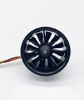 30mm 12 Blade EDF Ducted Fan With Brushless Outrunner 3S And 4S Ready Jet Propulsion For RC Planes, front view of fan blades