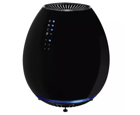 Compact Small Room HEPA Type Air Purifier With 360 Degree Intake For Up To 112 Sq Ft Black Finish device