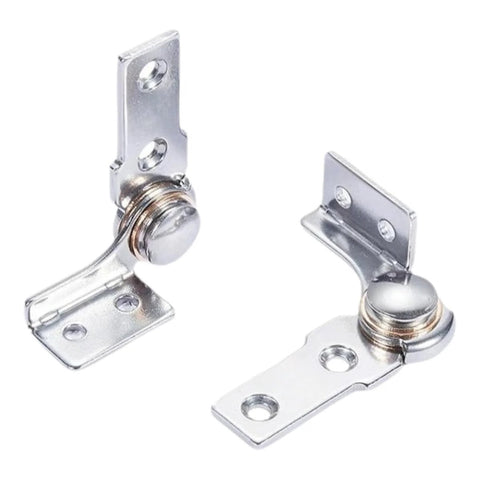 Heavy Duty 304 Stainless Steel Torque Hinges 2.0 N m With 0 To 90 Degree Stop Position Silver Finish Corrosion Resistant 2 Pack