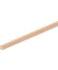 Premium Solid Maple Wood Dowel Rod Quarter Inch Diameter Thirty Six Inches Long straight on view highlighting smooth finish