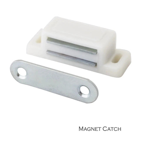 Push To Open Cabinet Latch Set Stainless Steel Magnetic Catch For Kitchen Cabinets And Furniture Easy Install Durable Hardware