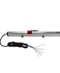 Front view of Magnetostrictive Linear Position Sensor With Slider Type Transducer 350mm Travel 0-5V To 0-10V Output Pro-Grade Precision