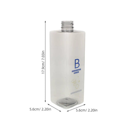 Oxygen Bubbler Replacement Bottles Three Pack For Beauty Machines, transparent 17.9cm bottle, 5.6cm base