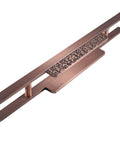 Heavy Duty Aluminum Door Handle For Interior And Exterior Use, Dual Sided Push Pull Barn Style Door Handle For Sliding Glass Doors, Front Door, Bathroom Or Kitchen, Rose Gold, 39.4 Inch Length