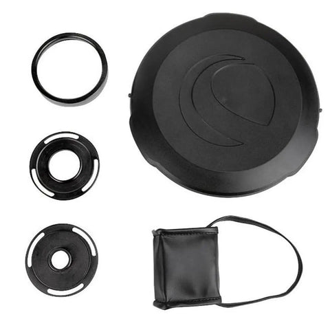 RASA 8 Inch Rowe Ackermann Schmidt Astrograph accessories including lens cap and holder for astrophotography