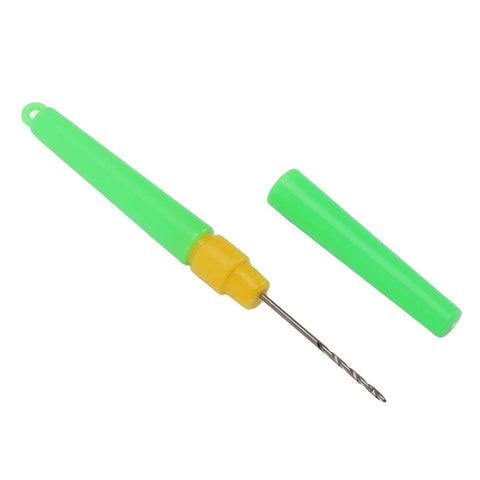Dual End Fishing Bait Needle Tool With Protective Covers Stainless Steel Needle And Threading Tip Compact Pen Size Rigging Tool For Freshwater And Saltwater Angling Green Finish, green cap off