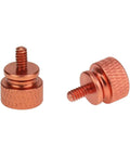 Orange Anodized Aluminum Thumb Screws 10 Pack 6 32 Thread Computer Case Fasteners For Case Panels Power Supply And Hard Drives