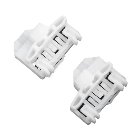 4 Piece Window Regulator Repair Kit With Fastener Clips Front Left And Right Driver Side For 1996 2005 4 Door And 5 Door Cars Plug And Play Easy Install Durable Replacement white plastic clips