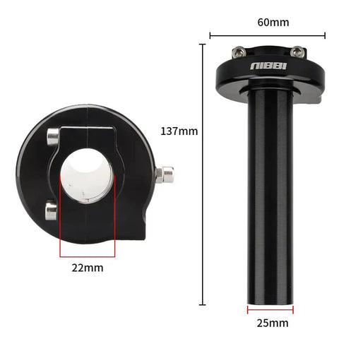 High Sensitivity Motorcycle Throttle Assembly With Short Stroke For Light, Precise Control On Dirt Bike And Motocross Universal 22mm Seven Eighths Inch Twist Throttle Handlebar CNC Aluminum Alloy Durable Black