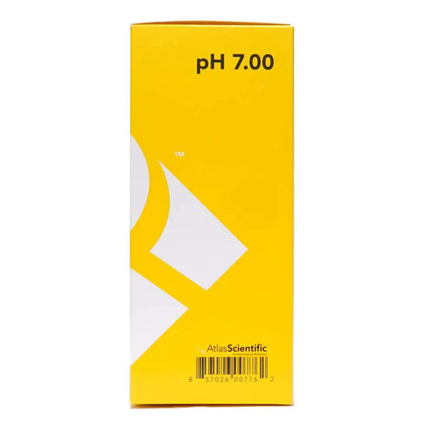 Side view of box showing label for pH 7.00 Calibration Solution Pouches Box Of 25 20 mL Each Lab Grade Buffer NIST Traceable Standards