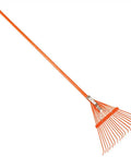 Heavy Duty 18 Inch Yard Rake With 18 Tines And 54 Inch TuffStrong Fiberglass Handle Bolt Through Design For Maximum Strength Splinter Resistant Grip