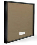 Back view of Top Tier Dope Comic Toilet Plunger Wall Art 11X14 Inch Framed Giclee Print showing black frame and backing.