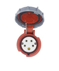 Beefy Industrial Plug Coupler IP67 Waterproof 32A 5 Core 380V Three Phase Connector JH2252 For Heavy Machinery And Control Cabinets Durable Rugged Power Linkup That Keeps Your Equipment Running Smooth, open 5-pin socket