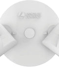 HomeGuard Two Light LED Outdoor Flood Light Kit Wall Or Ceiling Mount 4000K Cool White Round Heads White Finish