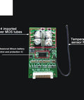 Solid Build Heavy Duty 10s 36v Bms For 18650 Lithium Packs featuring power MOS tubes, NTC sensor and control IC on PCB.