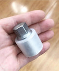 Premium Car Lug Nut Socket Tool Compatible With Audi A3 A4 A5 A6 Q5 Q7 And More For Quick Wheel Screw Removal And Disassembly Repair Kits Made From Cold-Forged Steel With High Impact Resistance, close-up in hand