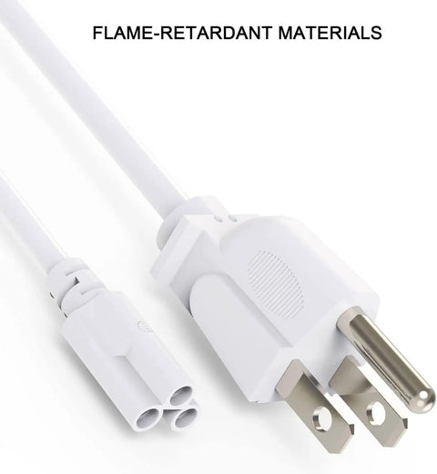 Close-up of flame-retardant 2ft LED Tube Light Power Cord With 3 Prong US Plug For T8 And T5 Integrated Fixtures