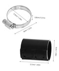 Office Chair Repair Kit With 36 Plastic Tube Clips And 1.2 Inch Stainless Steel Hose Clamps Anti Sinking Clamp Fix For Adjustable Height Cylinders Diy Chair Repair Tools Quick Fix Solution showing components and dimensions.