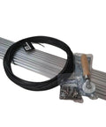Aluminum Track Porch Screen Kit For DIY Screened In Porch And Patio Upgrade With 94 Inch Extruded Track Five Sticks Round Screen Spline 50 Ft Screws And Spline Roller Tool Five Piece Set Easy Install Low Profile Modern Design displayed